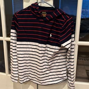 Boys Polo Ralph Lauren hoodie. Size 14-16.  Blue/ red/white.